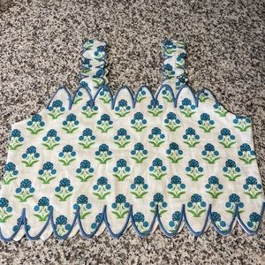 Scalloped Preppy Tank Top - Victoria Dunn *TOP ONLY*